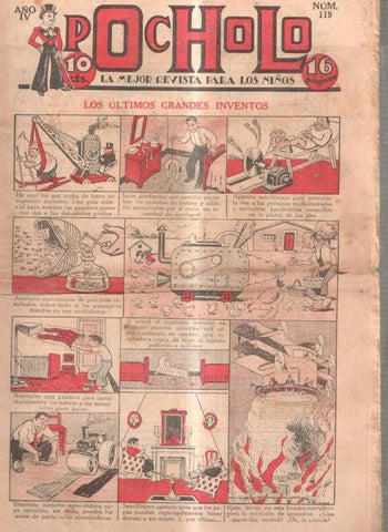 Pocholo numero 119: Los ultimos grandes inventos, cubierta de Opisso