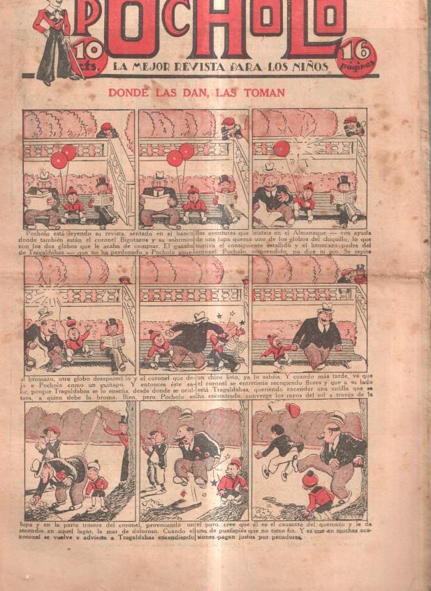 Pocholo numero 117: Donde las dan, las toman, cubierta de Opisso