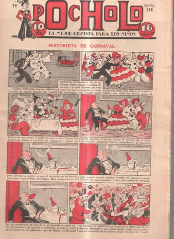 Pocholo numero 116: Historieta de carnaval, cubierta de Opisso