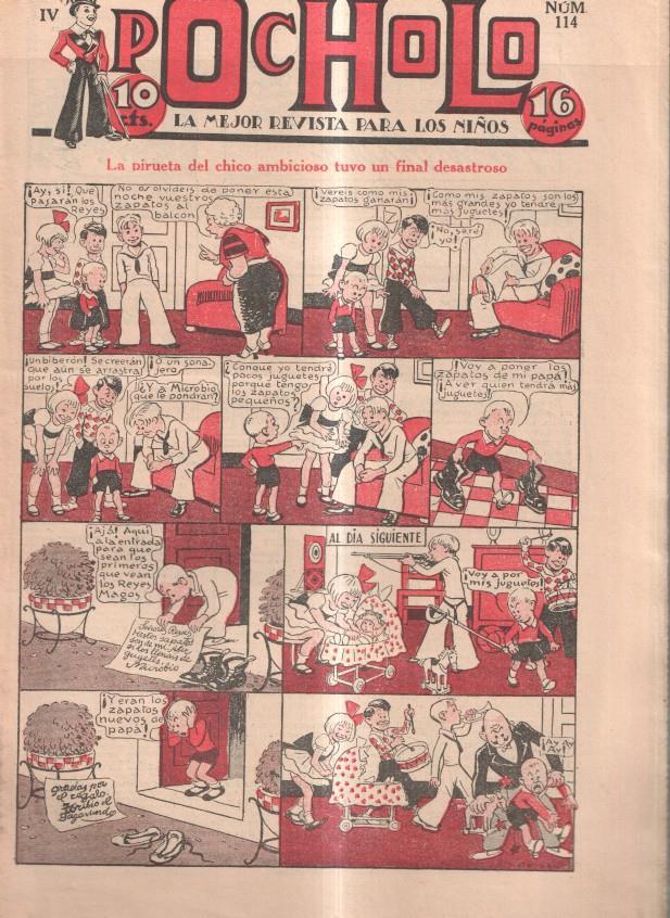 Pocholo numero 114: La pirueta del chico ambicioso tuvo un final desastroso, cubierta de Opisso