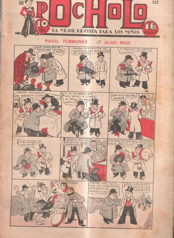 Pocholo numero 112: Pavo, turrones y algo mas, cubierta de Opisso