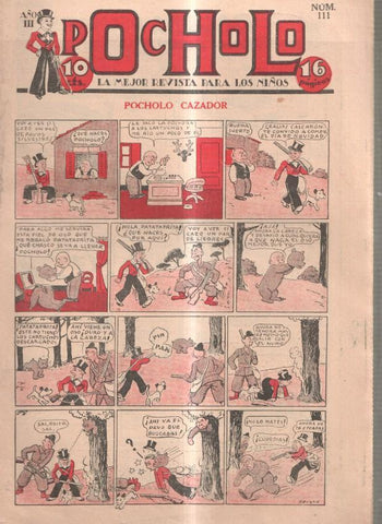Pocholo numero 111: Pocholo cazador, cubierta de Opisso