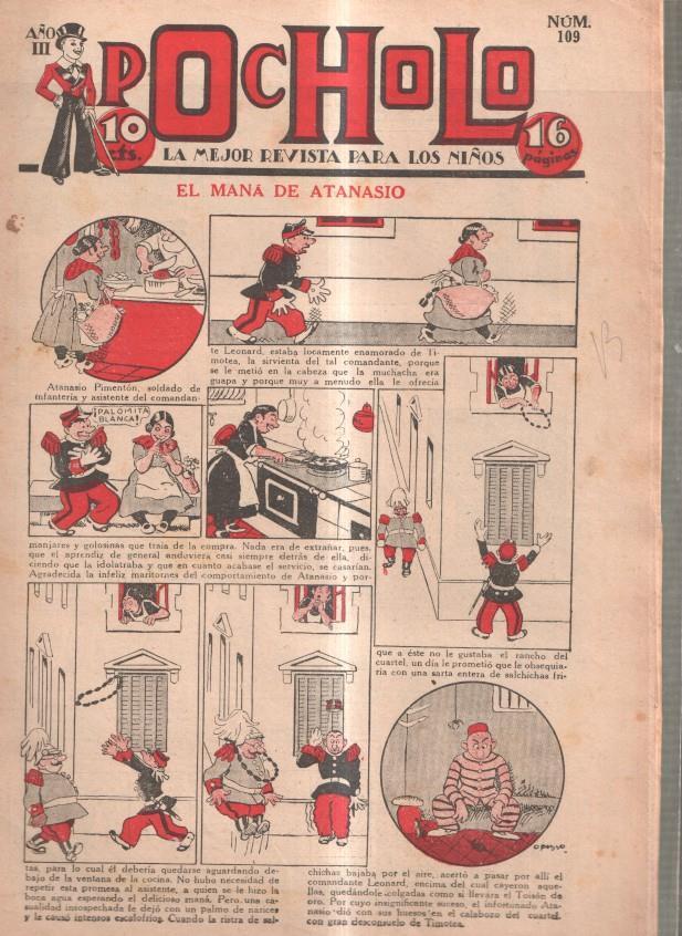 Pocholo numero 109: El mana de Atanasio, cubierta de Opisso