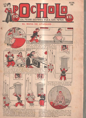 Pocholo numero 109: El mana de Atanasio, cubierta de Opisso