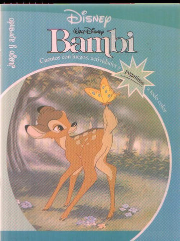 Disney: Juego y aprendo: Bambi (conserva todas las pegatina)