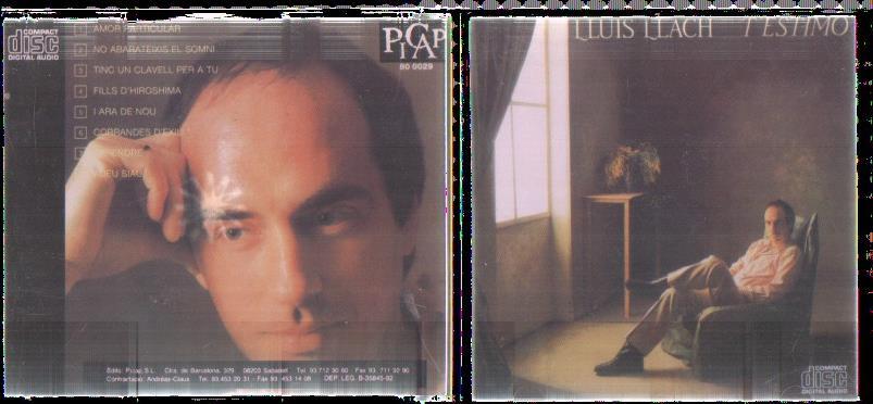 CD Musica: LLUIS LACH t'estimo