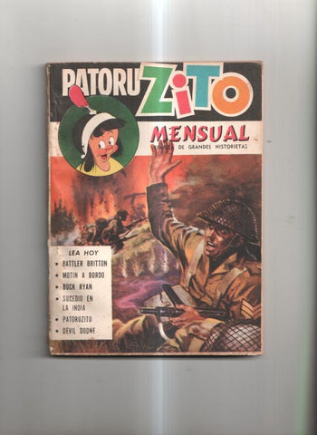 Patoruzito año III, num 27. Revista de Grandes Historietas - Battle Britton, Motín a bordo