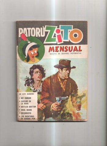 Patoruzito año III, num 28. Revista de Grandes Historietas - Kit Carson, Sucedió en la India