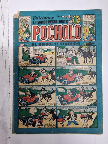 Pocholo num 69. Episodios regocijantes - El burro testarudo