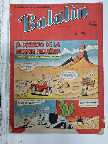 Balalín num 099, el semanario de todos los niños españoles - El desierto de la muerte pequeñita