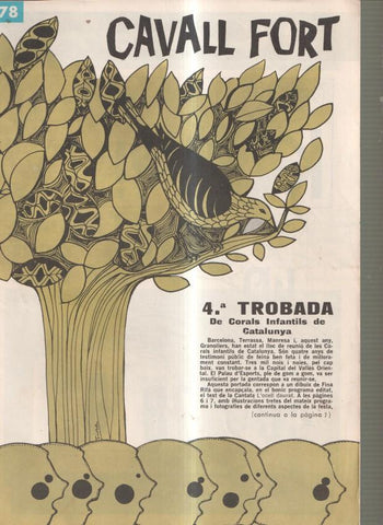 Cavall Fort numero 178, juliol 1970: 4ª trobada de corals infantils de Catalunya- 