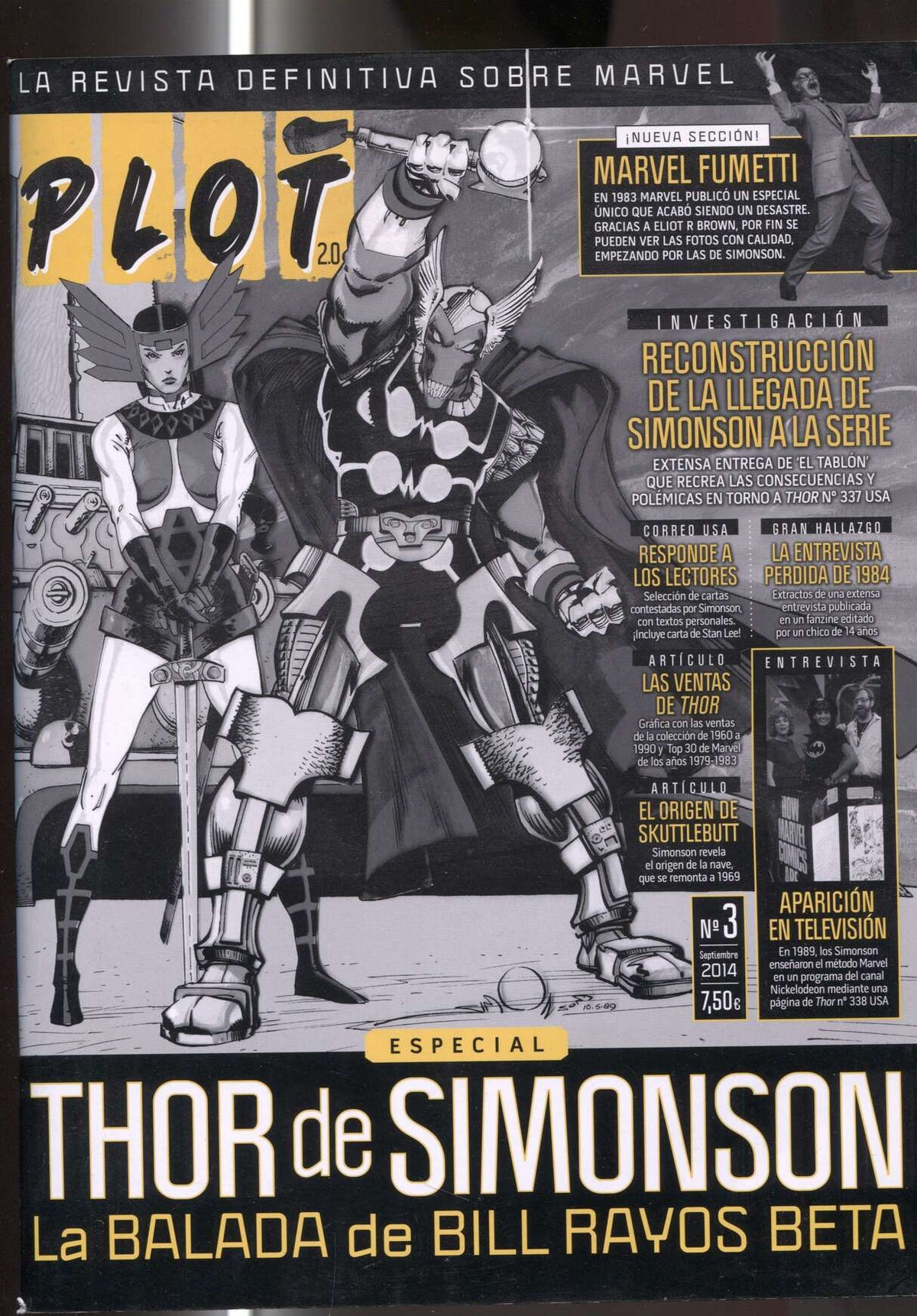 Fanzine: PLOT 2.0 numero 3: especial THOR de SIMONSON. La balada de Bill Rayos Beta