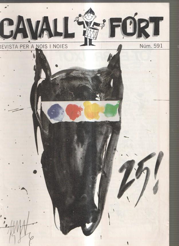 Cavall Fort numero 591, Març 1987: En la mort de J.V. Foix- Frederic Amat, colors