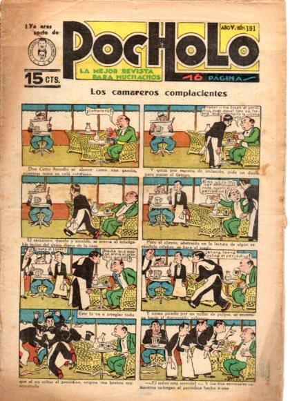 V49011: POCHOLO nº 191. Los camareros impacientes