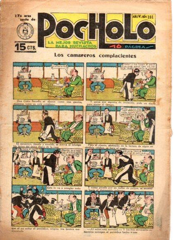 V49011: POCHOLO nº 191. Los camareros impacientes