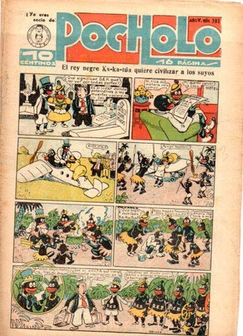 V49005: POCHOLO nº 181. El rey negro Xa-ka-tua quiere civilizar a los suyos