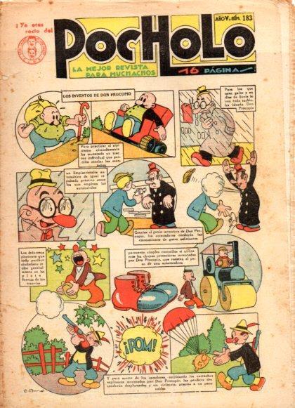 V49003: POCHOLO nº 183. Los inventos de Don Procopio