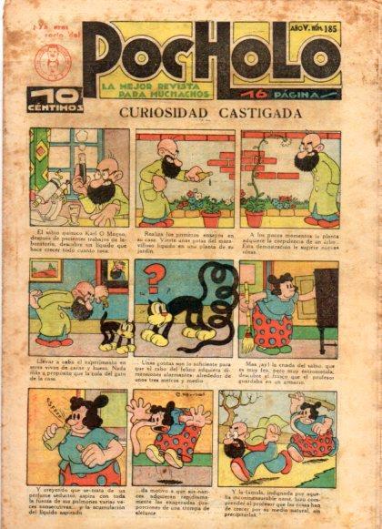 V49001: POCHOLO nº 185. Curiosidad castigada