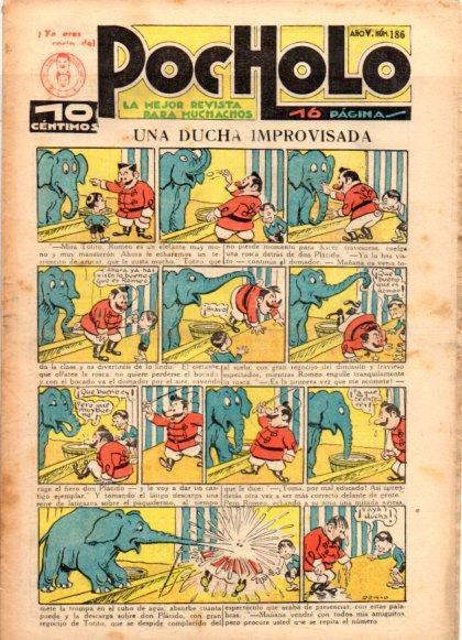 V49000: POCHOLO nº 186. Una ducha improvisada