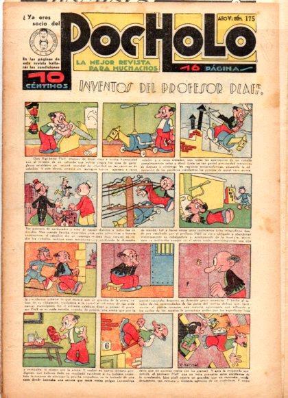 V48992: POCHOLO nº 175. Inventos del profesor Plaff
