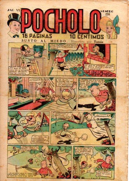 V49044: POCHOLO nº 230. Susto al miedo historieta por Tomas