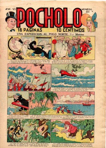 V49043: POCHOLO nº 231. Una expedicion al Polo Norte por Moreno