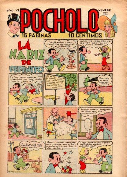 V49042: POCHOLO nº 232. La nariz de Pepinito