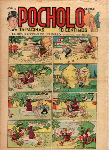 V48937: POCHOLO nº 238. La resurreccion de un pollo por Moreno