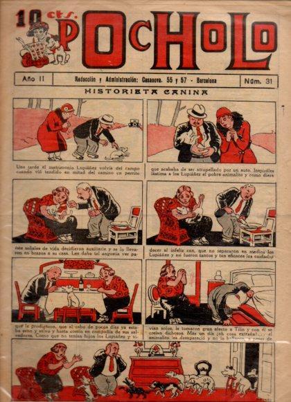 V48927: POCHOLO nº 31. Historieta canina