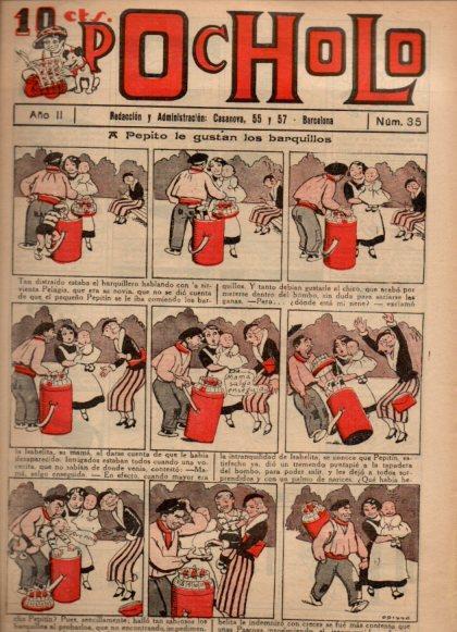 V48925: POCHOLO nº 35. A Pepito le gustan los barquillos