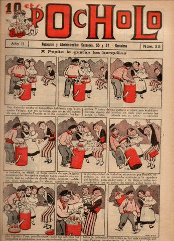 V48925: POCHOLO nº 35. A Pepito le gustan los barquillos