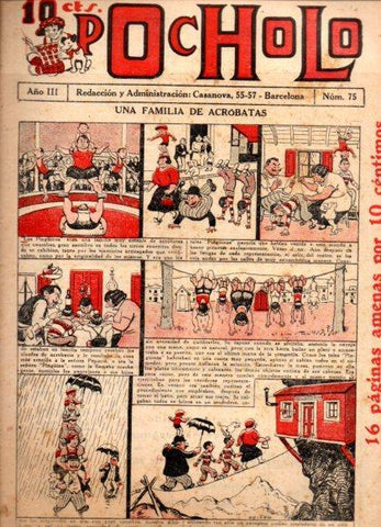 V48960: POCHOLO nº 75. Una familia de acrobatas