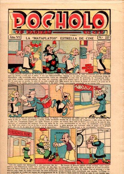 V49047: POCHOLO nº 227. La Mataplatos estralla de cine
