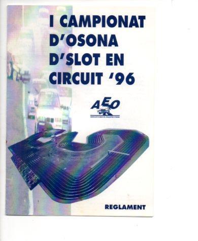 V49048: Reglament I Campionat d'Osona d'Slot en Circuit 1996