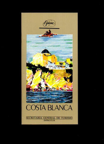 V49142: Costa Blanca folleto publicitario Secretaria General de Turismo
