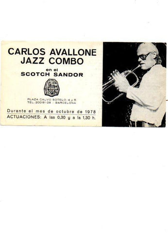 V49120: Carlos Avallone Jazz Combo en el Scotch Sandor de Barcelona. Octubre 1978