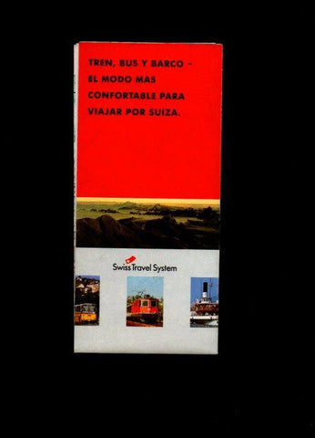 V49148: Suiza mapa desplegable e informacion sobre Swiss Travel System
