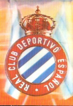 POSTAL PV13169: Escudo del Real Club Deportivo Español. Postal tridimensional