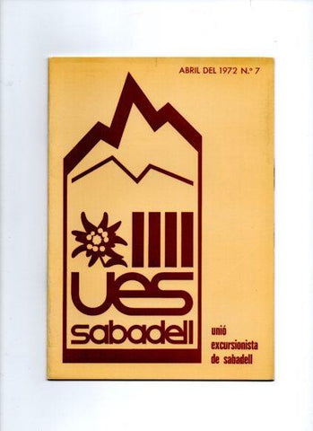 V49076: Unio Excursionista de Sabadell.  Butlleti nº 7 any 1972