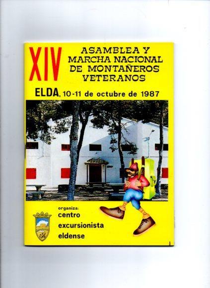 V49073: XIV Asamblea y Marcha Nacional de Montañeros Veteranos año 1987. Revista
