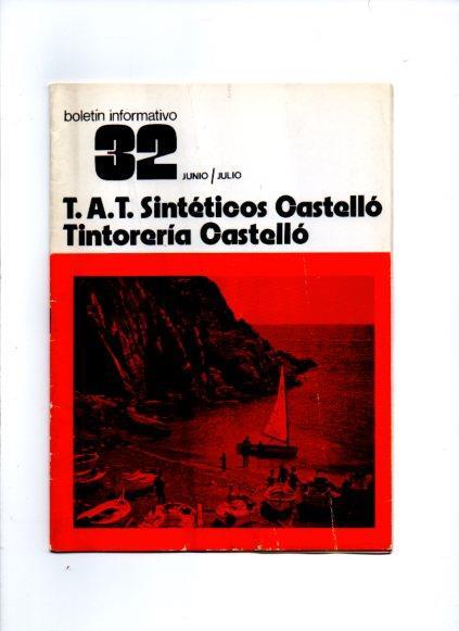 V49069: Sinteticos Castello boletin informativo nº 32 año 1972