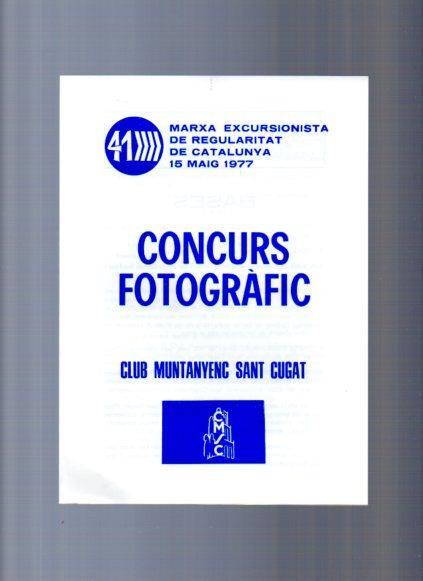 V49067: Club Muntanyenc Sant Cugat. Bases del concurs fotografic any 1977, fullet
