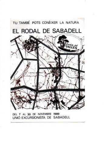 V49061: El Rodal de Sabadell novembre 1989. Unio Excursionista de Sabadell
