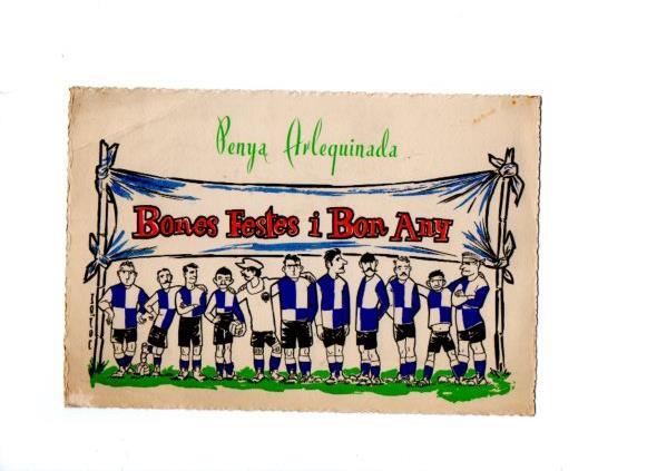 V49056: Felicitacio Nadal Penya Arlequinada per Mainou