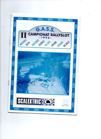 V49052: Reglament II Campionat Rallyslot 1996 GASS