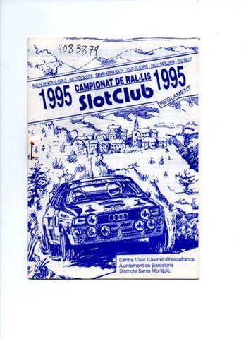 V49051: Reglament Campionat de Ral.lis SlotClub 1995