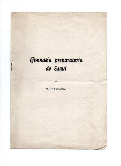 V49081: Gimnasia preparatoria de Esqui por Willy Schaeffler. 