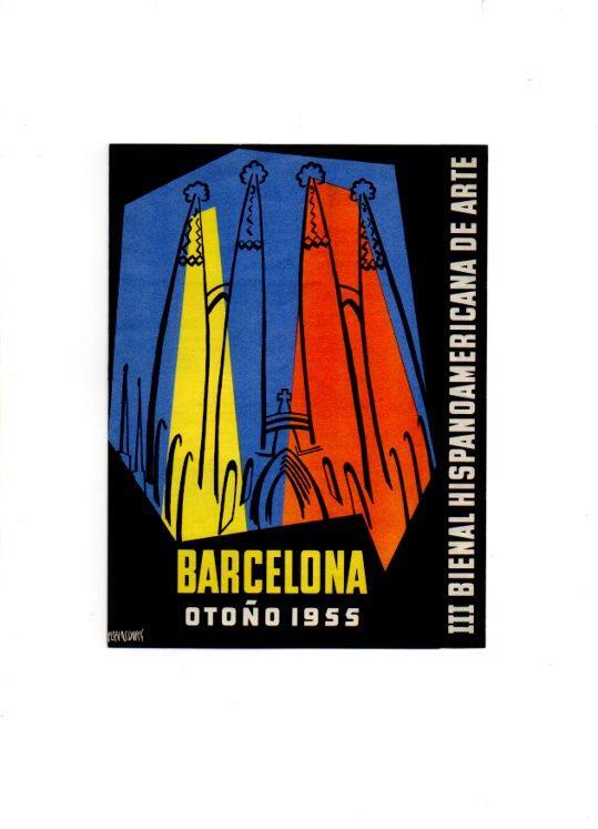 V49113: Folleto III Bienal Hispanoamericana de Arte. Barcelona otroño 1955