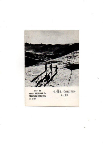 V49103: Programa de Travesias Colectivas de Esqui. Correcerredo en Gijon. 1957 - 1958
