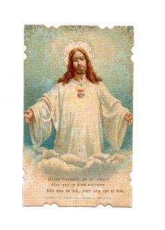 V49090: Estampa religiosa Novena de Confianza al Sagrado Corazon de Jesus